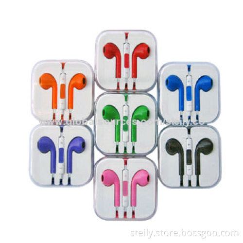 New Color Wired Earphones for iPod Touch 5 with Great Sound Quality and Bass Response